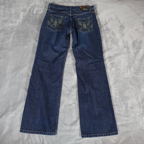 Vintage Fermani Denim Jeans Mens 34 (32x31) Baggy Straight Pocket Design Y2K - Picture 3 of 11